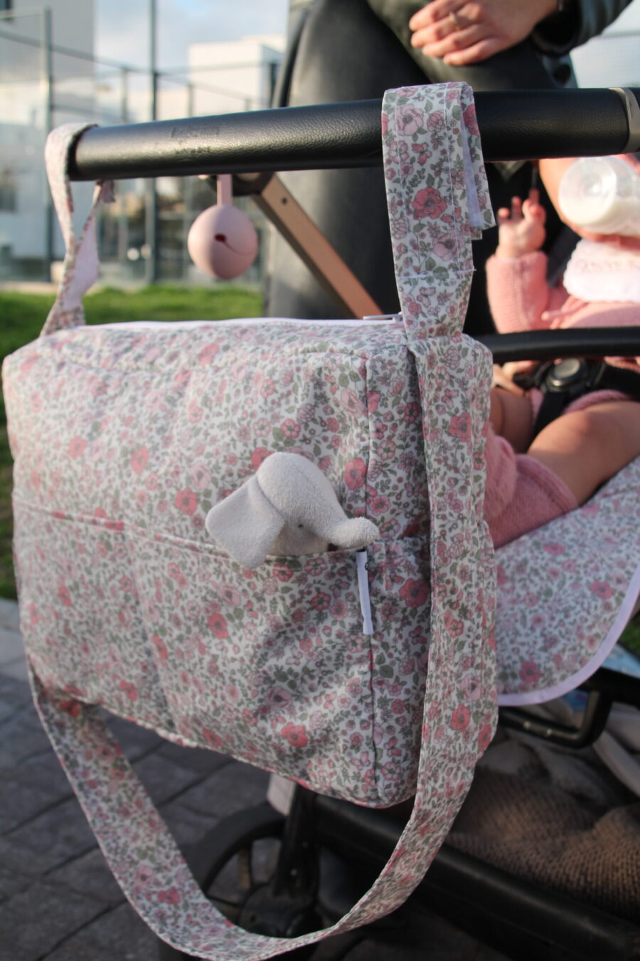 Bolsa de carro impermeable Fiori rosa