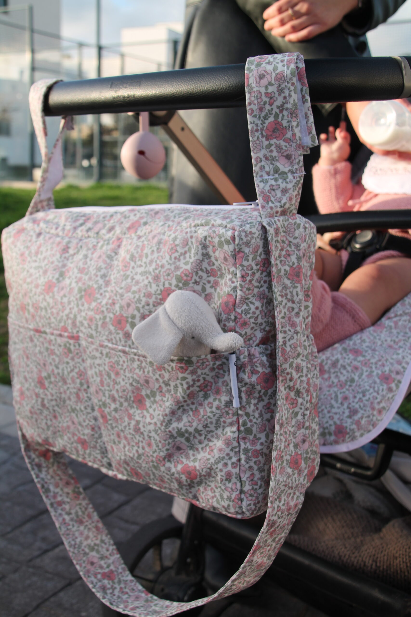 Bolsa de carro impermeable Fiori rosa