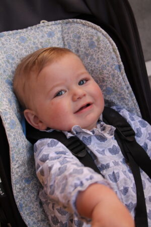 Colchoneta universal fiori Azul