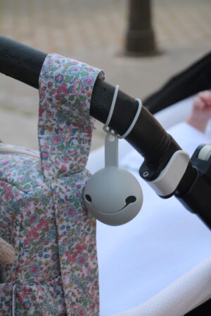 Chupetero de silicona azul