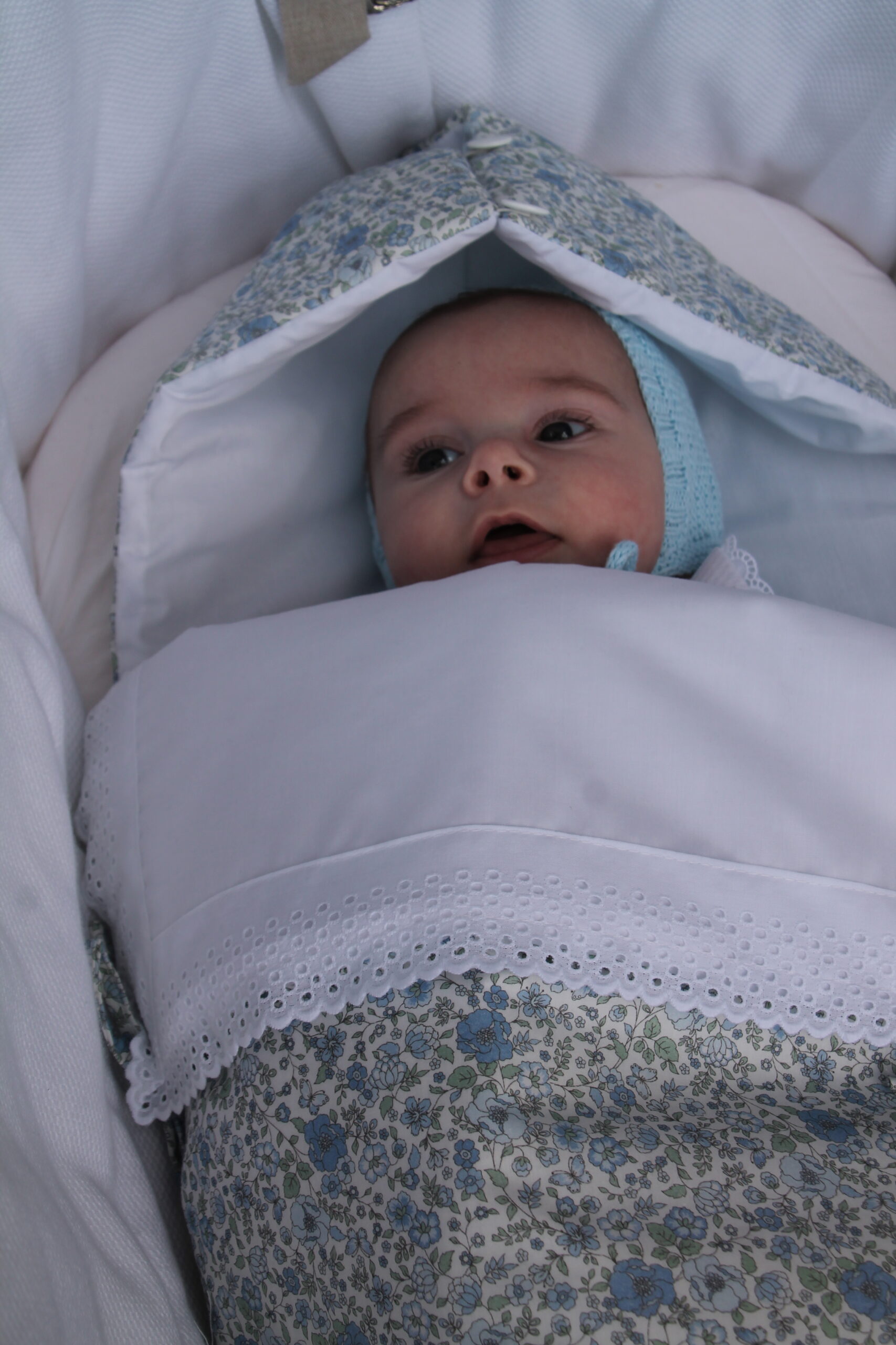 Saco de capazo Fiori azul - Imagen 2