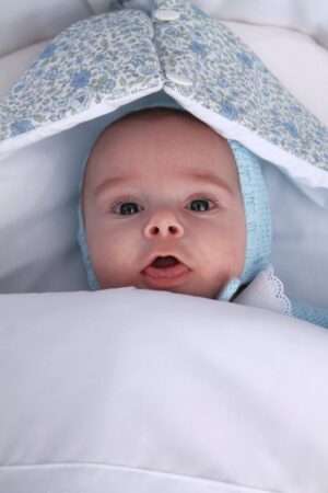 Saco de capazo Fiori azul