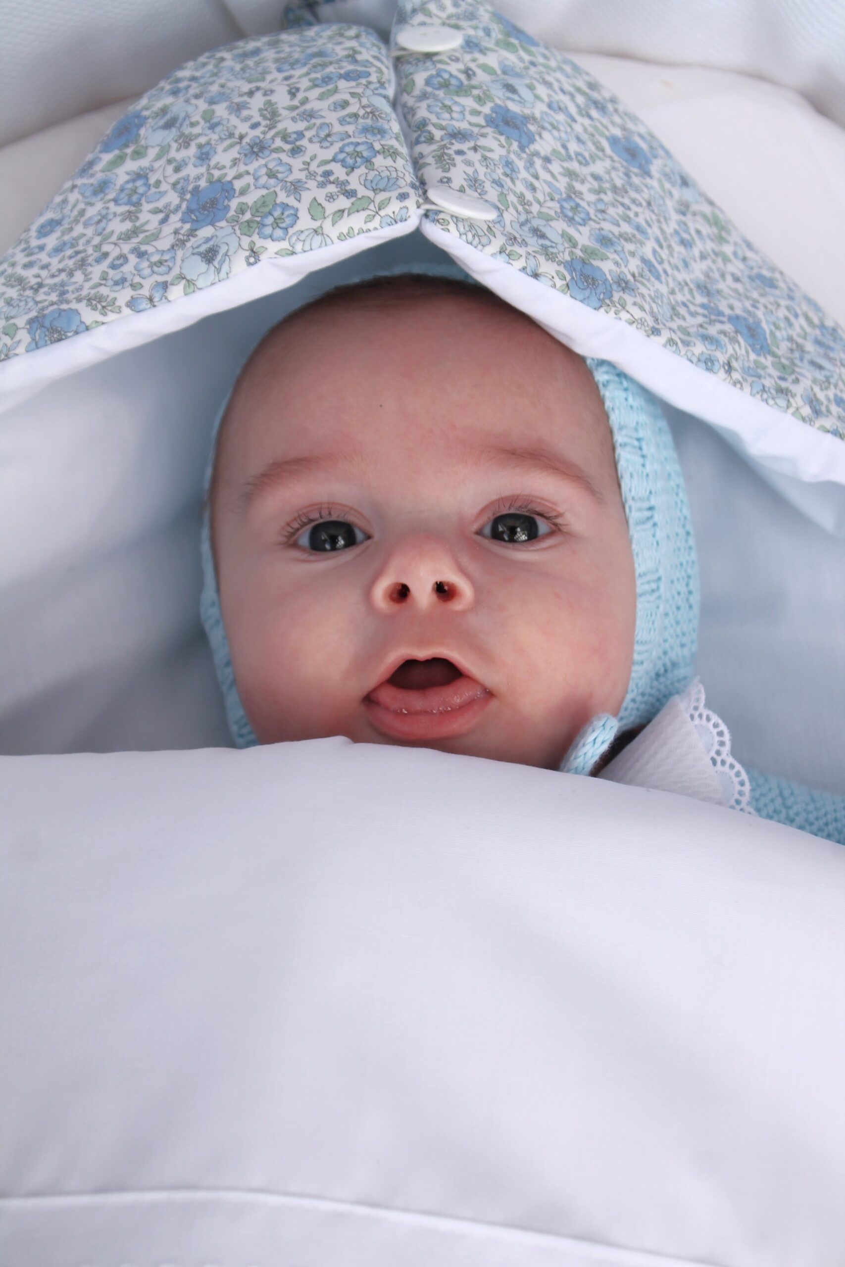 Saco de capazo Fiori azul