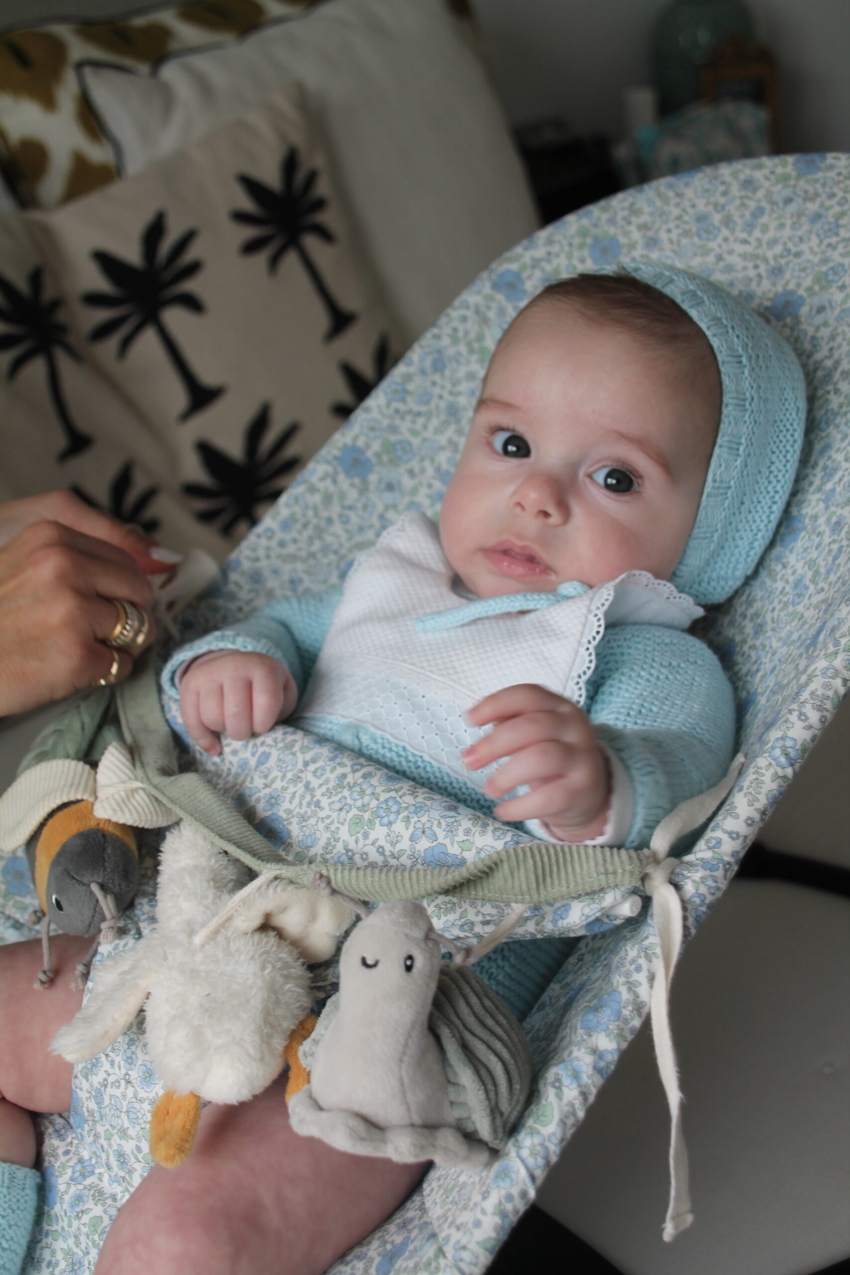 Funda de hamaca fiori azul - Imagen 3