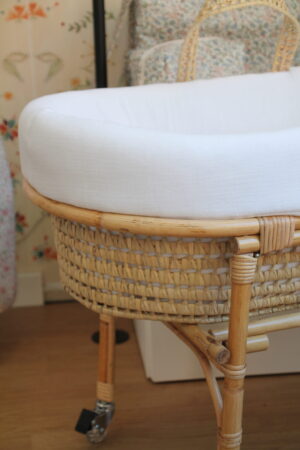 Protector de moisés de mimbre