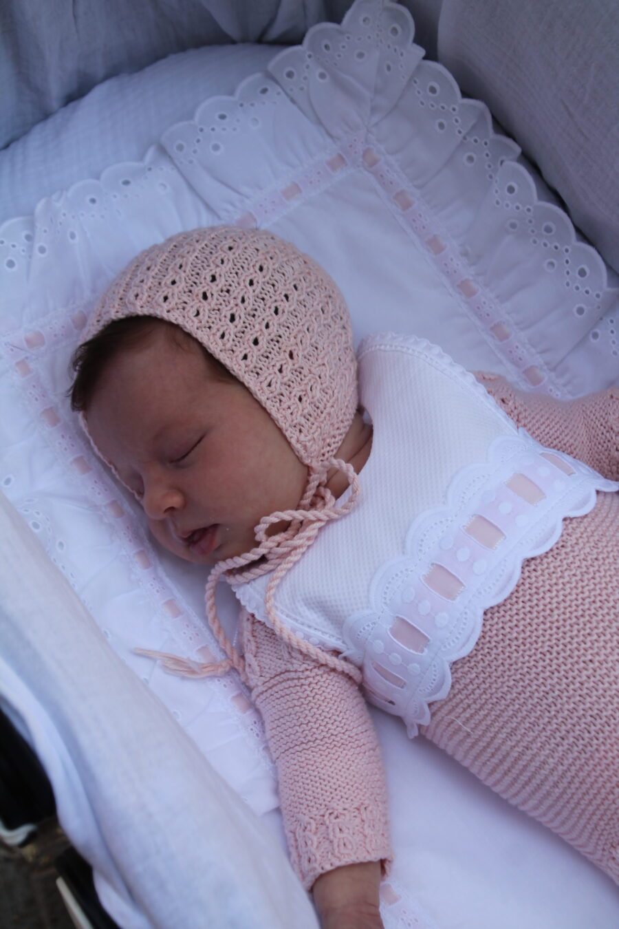 Babero Olivia rosa